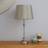Dunelm Ball Silver Table Lamp 45cm