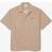 Lacoste Short Sleeved Monogram Print Shirt - Beige/Brown