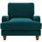 Dunelm Beatrice Matte Velvet Peacock Armchair 89cm