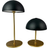 DybergLarsen Along Mini Black/Brass Table Lamp 20cm 2pcs