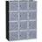 Draper 12 Cube Closet With 2 Hanging Rails Black/White Shoe Rack 111x145cm