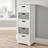 Home Source Ullswater White/Grey Chest of Drawer 35x92cm