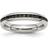 Chisel Polished Ring - Silver/Black