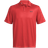 Under Armour Men's UA Matchplay Printed Polo - Red Solstice/Castlerock