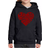 LA Pop Art Kid's Word Hooded Sweatshirt Just a Small Town - Black