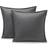 Bare Home Double Brushed Pillow Case Grey (66x66cm)