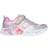 Skechers Girl's Infinite Heart Lights - Silver/Multicolour