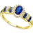 Macy's Ring - Gold/Sapphire/Diamonds