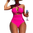 Shein Swim Vcay Summer Beach Women's One Piece Swimsuit With Halter Neck Strap