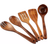 Zulay Kitchen Natural Teak Wooden Kitchen Utensil 5pcs