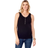 Ingrid+Isabel Rib Henley Nursing Tank Jet Black