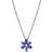 Pandora Herbarium Cluster Pendant Necklace - Silver/Blue