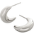 Monica Vinader Crescent Moon Medium Hoop Earrings - Silver