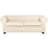 Beliani Chesterfield Cream Sofa 195cm 3 Seater