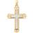 Macy's Ornate Cross Pendant - Gold/Silver