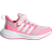 Adidas Kid's Fortarun-2.0 Cloudfoam Elastic Lace Top Strap Shoes - Clear Pink/Cloud White/Bliss Pink