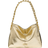 Michael Kors Jordyn Small Metallic Snake Embossed Leather Shoulder Bag - Pale Gold