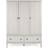 Dunelm Clara Triple Grey Wardrobe 138.5x183cm