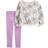 Carter's Girl's Halloween Spiderweb Top & Legging Set 2-piece - Grey/Purple