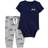 Carter's Baby Boys 2-Piece Race Bodysuit Pant Set 18M Navy