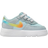 Nike Force 1 Low EasyOn TDV - Glacier Blue/Light Lemon Twist/Aquarius Blue/Total Orange