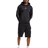 McKenzie Essential Tape Hoodie Shorts Set - Black