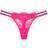 Victoria's Secret Double Shine Strap Lace Thong Panty - Forever Pink