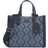 Kate Spade Flower Jacquard Denim Manhattan Small Tote - Parisian Navy Multi