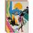 ARTERY8 Greeting Card Hiker Bright Sun Mountains Abstract