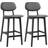 Homcom Breakfast Dark Grey Bar Stool 92cm 2pcs