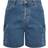 Yours Cargo Denim Shorts - Mid Blue