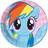 My Little Pony Disposable Plates Rainbow Dash 8-pack