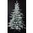 Shatchi Snow Covered Green Tips Bushy Artificial Plain Californian Pine Christmas Tree 182.9cm