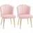 Homcom Shell Pink Armchair 88cm 2pcs