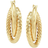 Macy's Twisted & Smooth Small Hoop Earrings - Gold