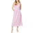 Dorothy Perkins Sleeveless V Neck Lace Midi Dress - Pink