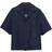 Prada Short Sleeved Selvedge Denim Shirt - Navy