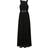 Michael Kors Smocked Georgette Maxi Dress - Black