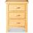 Roseland Furniture London Oak Bedside Table 32x42cm