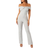 Petal & Pup Sharnie Off Shoulder Jumpsuit - Silver