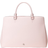 Lauren Ralph Lauren Crosshatch Large Hanna Satchel - Pink Opal