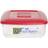 Whitefurze Square Red Food Container 7L