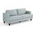 HOME DETAIL Couch Living Pale Blue Sofa 194cm 3 Seater