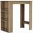 URBN Living 3 Tier Oak Bar Table 60x100cm