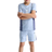 Nike Toddlers Hybrid T-shirt & Short Set - Light Armory Blue