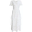 Quiz Jacquard Tiered Midaxi Dress - White