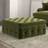 Python Large Velvet with Storage Olive Green Foot Stool 35cm