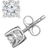 TruMiracle Stud Earrings - White Gold/Diamonds