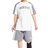 Adidas Kid's Linear T-shirt/Shorts Set - White/Grey (IS6332)