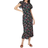 Dorothy Perkins Floral Print Ruffle Sleeve Empire Midi Dress - Black